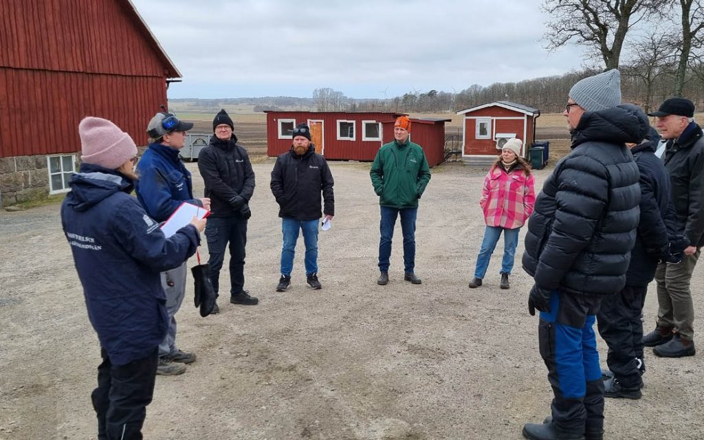 Deltagare på bevattningsresa till Halland | Mark och Vatten Agroväst