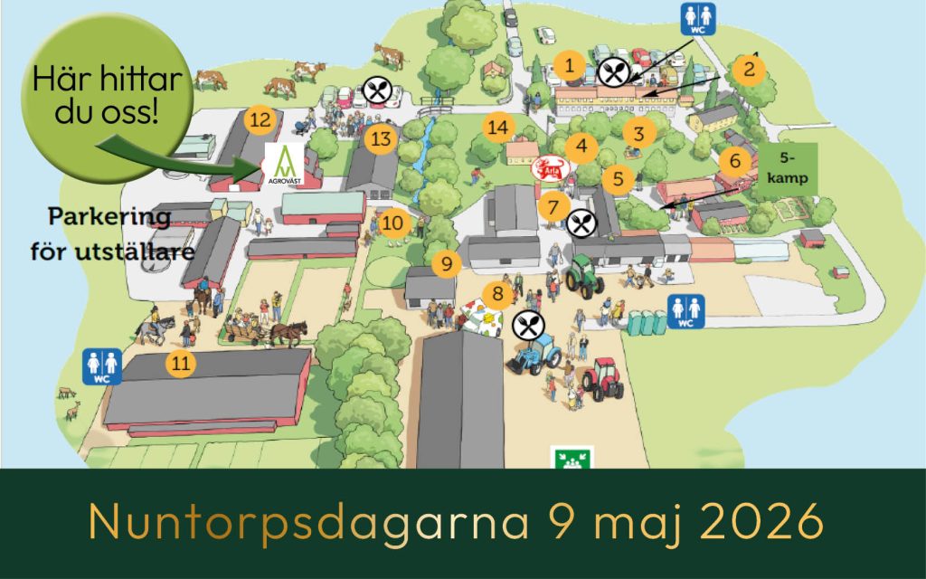 Karta över mässområdet Nuntorpsdagarna 2026