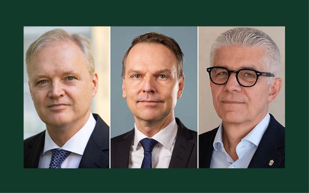 Sten Tolgfors, landshövding i Västra Götaland, Peter Danielsson, landshövding i Skåne och Anders Thornberg, landshövding Halland.