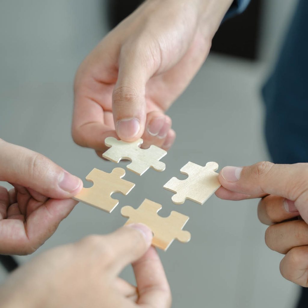 Team pusselbitar - istock